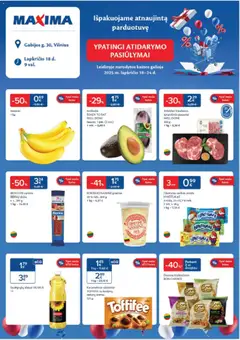 MAXIMA parduotuvės leidinio Ypatingi atidarymo pasiūlymai, Gabijos g.30 galiojančio nuo 2025.11.18 peržiūra