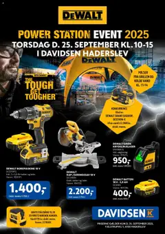 Eksempel på tilbudsavis Dewalt Event Haderslev fra butik Davidsen gyldig fra 25/09/2025