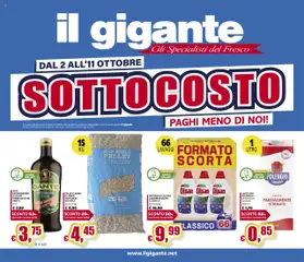 Anteprima dell'opuscolo Attuale volantino dal negozio Il Gigante valido da 02/10/2025