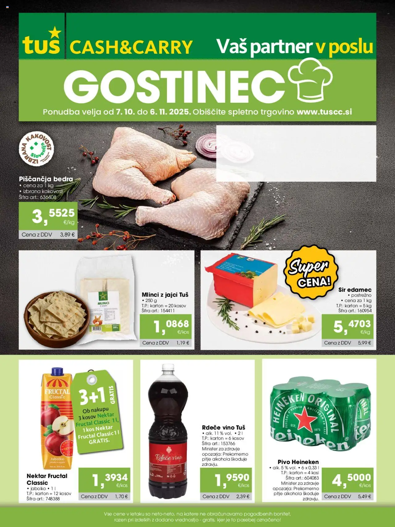Tuš Katalog cash & carry gostinec od 07.10.2025 - aktualna ponudba - stran 1