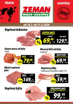 Náhled nabídky: Prodejny Zeman Leták platný od 16.02.2026