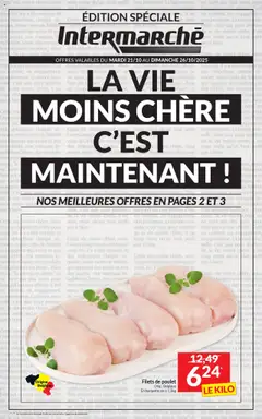 Prévisualisation de Folder de la semaine 43 du magasin Intermarché formulaire valide 21/10/2025
