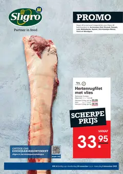 Voorbeeld van Promo van winkel Sligro geldig vanaf 20/11/2025