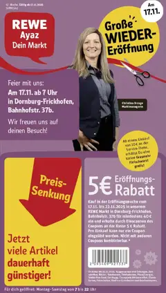 Vorschau von dem Prospekt des Geschäftes Rewe, gültig ab dem 17.11.2025