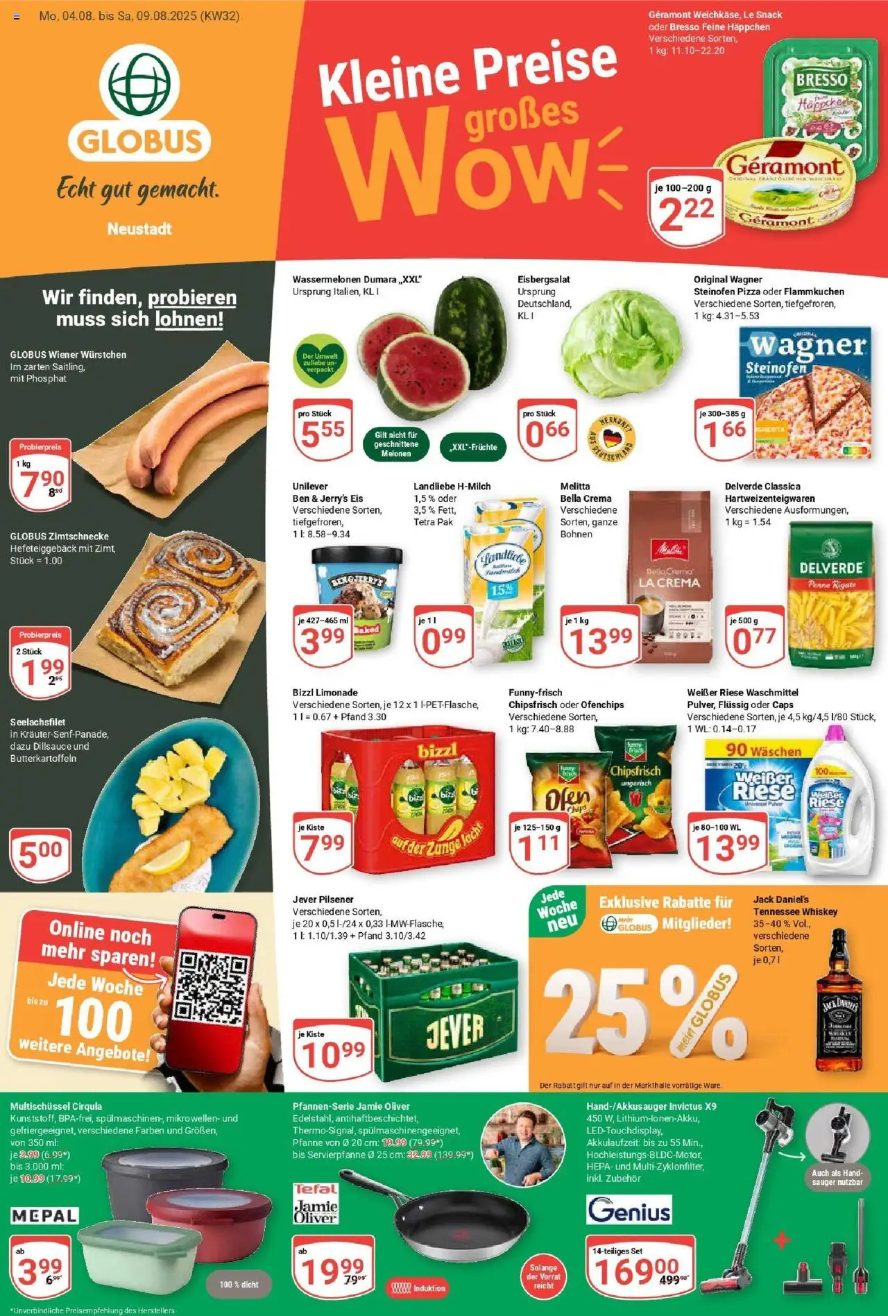 Globus Prospekt ab Montag 03.08.2025 > Prospekt Neustadt