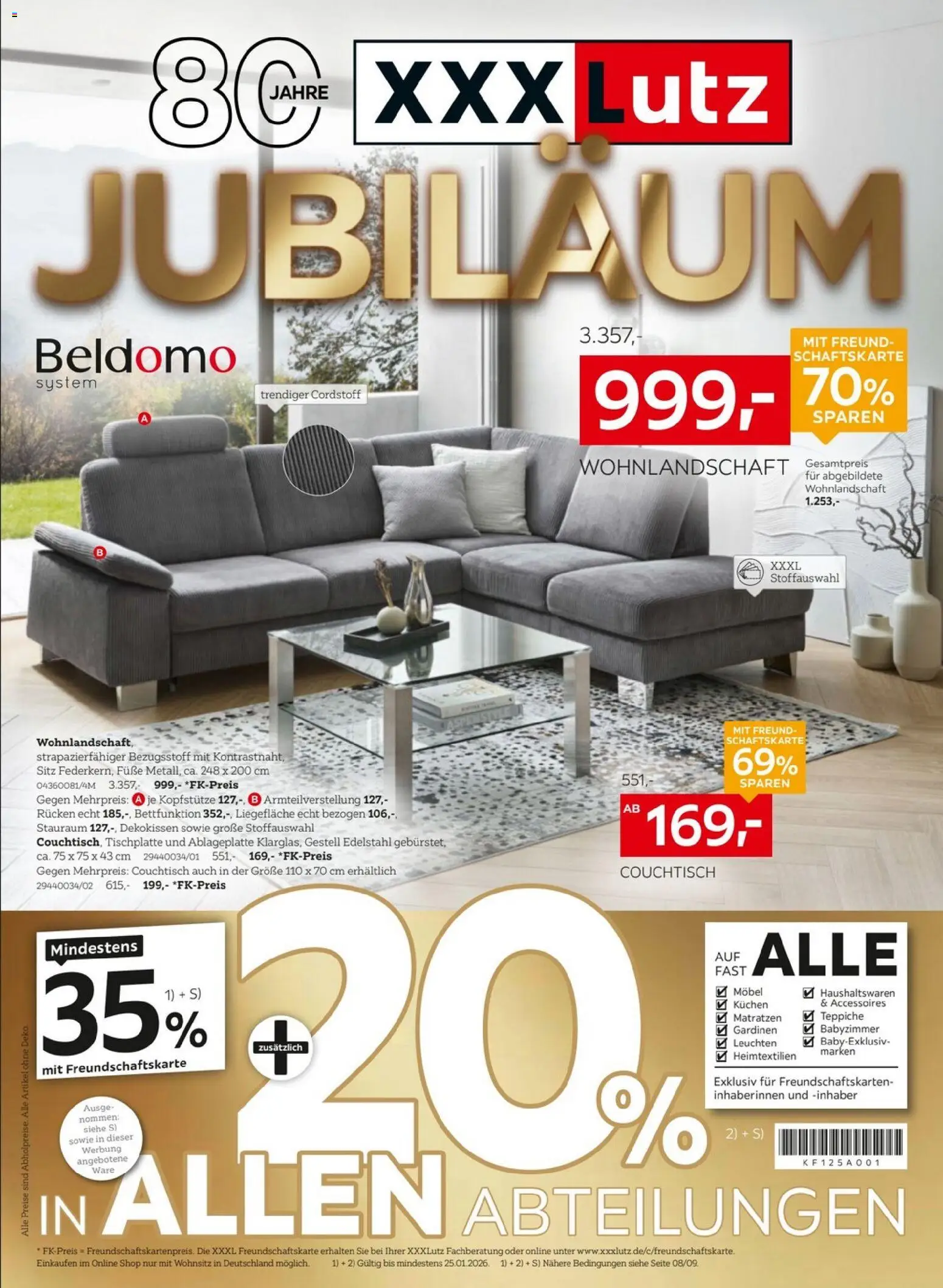 Vorschau von dem Prospekt des Geschäftes XXXL Lutz, gültig ab dem 04.01.2026