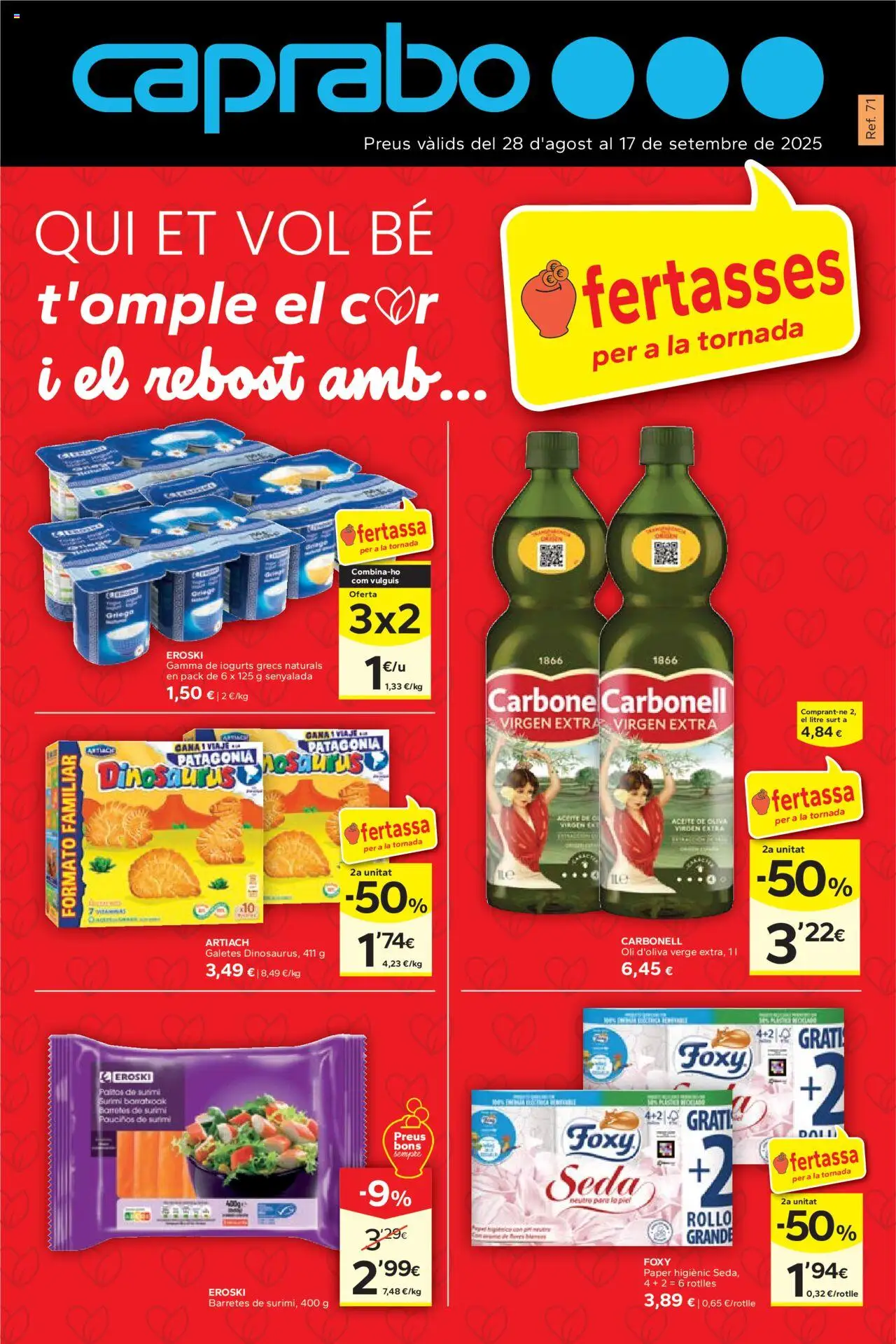 Caprabo Folleto > 28/08 - 17/09/2025 > Ofertas