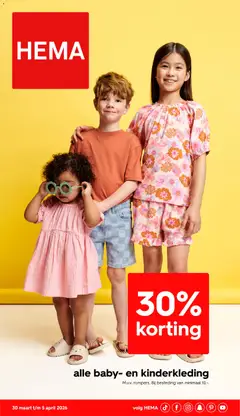 Voorbeeld van Hema Folder / Publicité van winkel Hema geldig vanaf 30/03/2026
