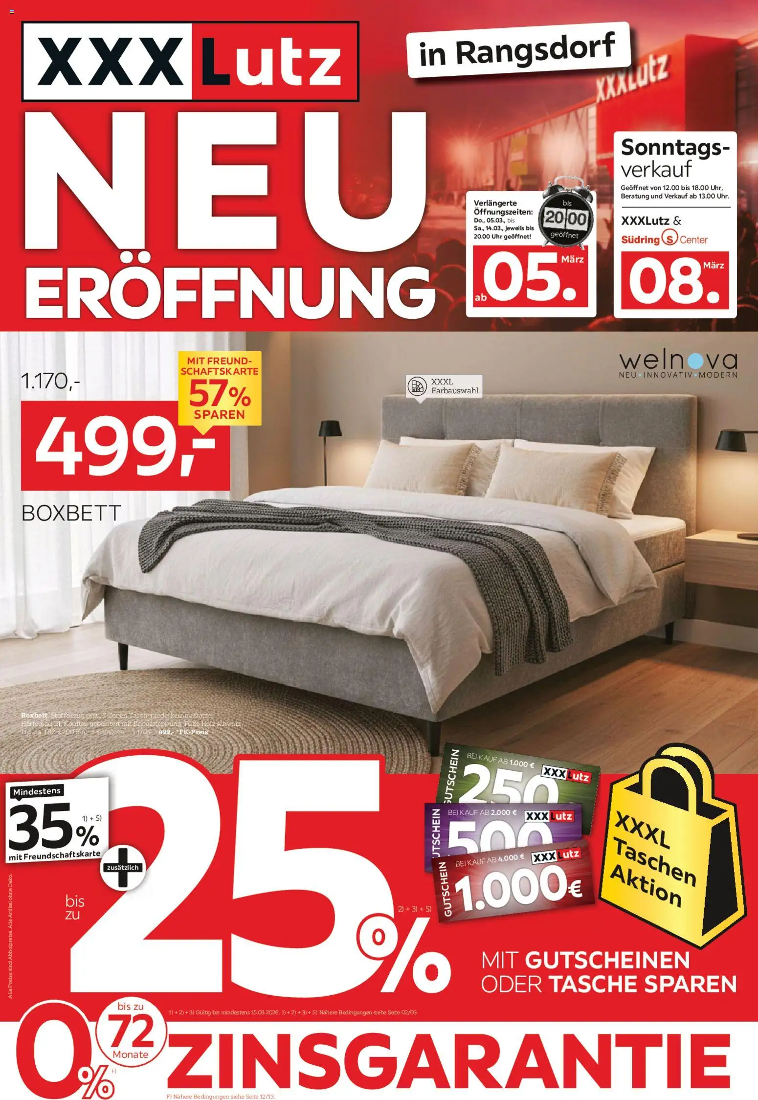 Vorschau von dem Prospekt des Geschäftes XXXL Lutz, gültig ab dem 01.03.2026