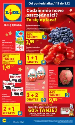 Pogląd gazetki "Gazetka" ze sklepu Lidl ważnej od 01.12.2025