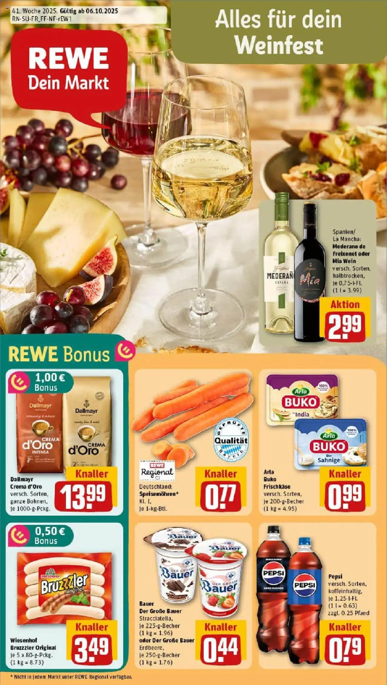 REWE Prospekt ab 06.10.2025 nächste Woche - Prospekt Lauf	