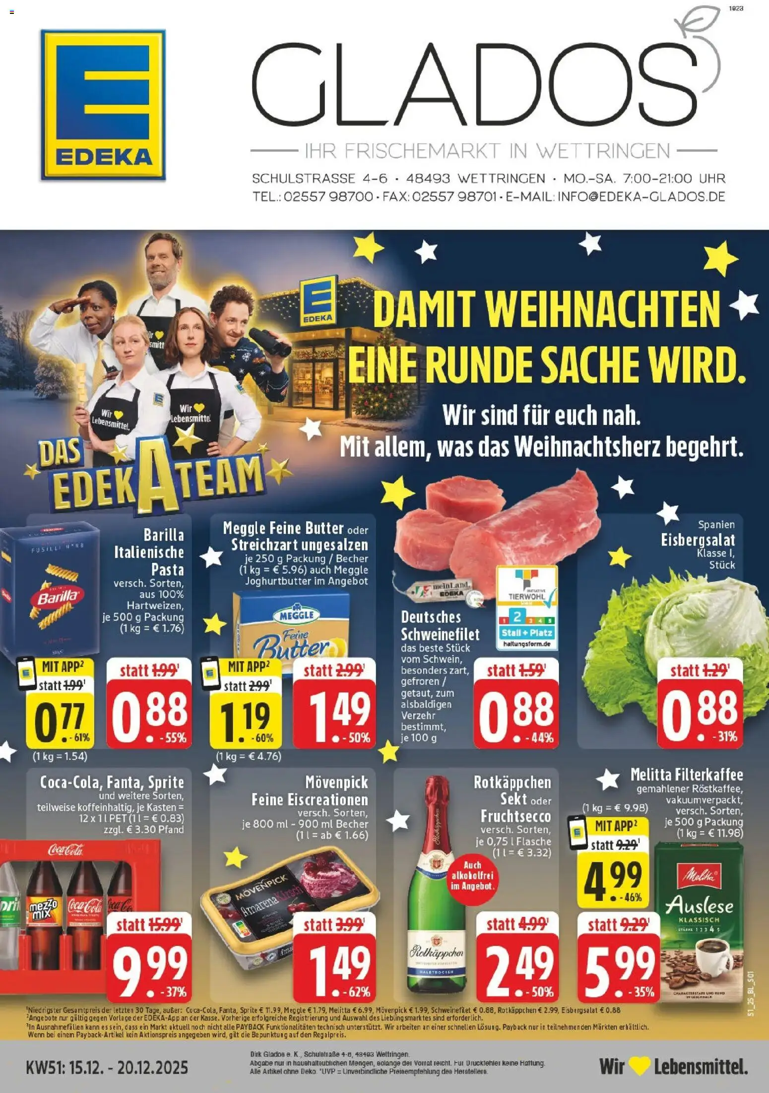 Vorschau von dem Prospekt des Geschäftes Edeka, gültig ab dem 15.12.2025
