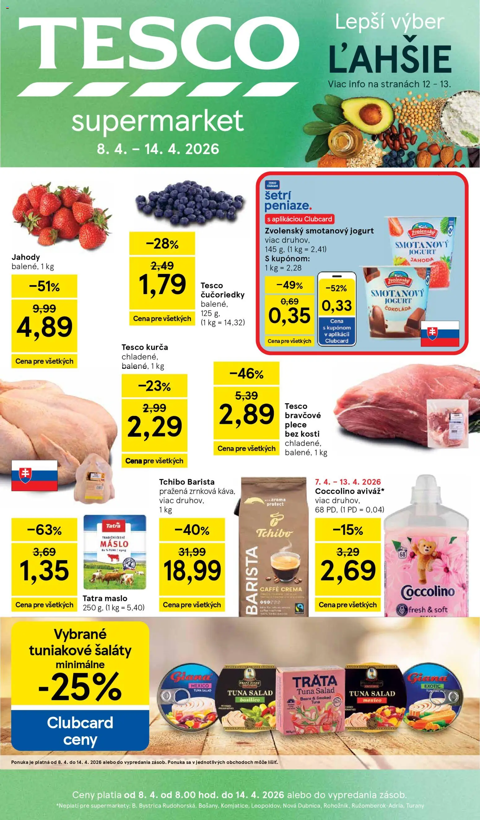 Náhľad Tesco letáku platného od 08.04.2026