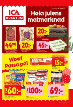 Förhandsgranska reklamblad Aktuella reklamblad ICA Kvantum från butik ICA Kvantum gäller från 22/12/2025