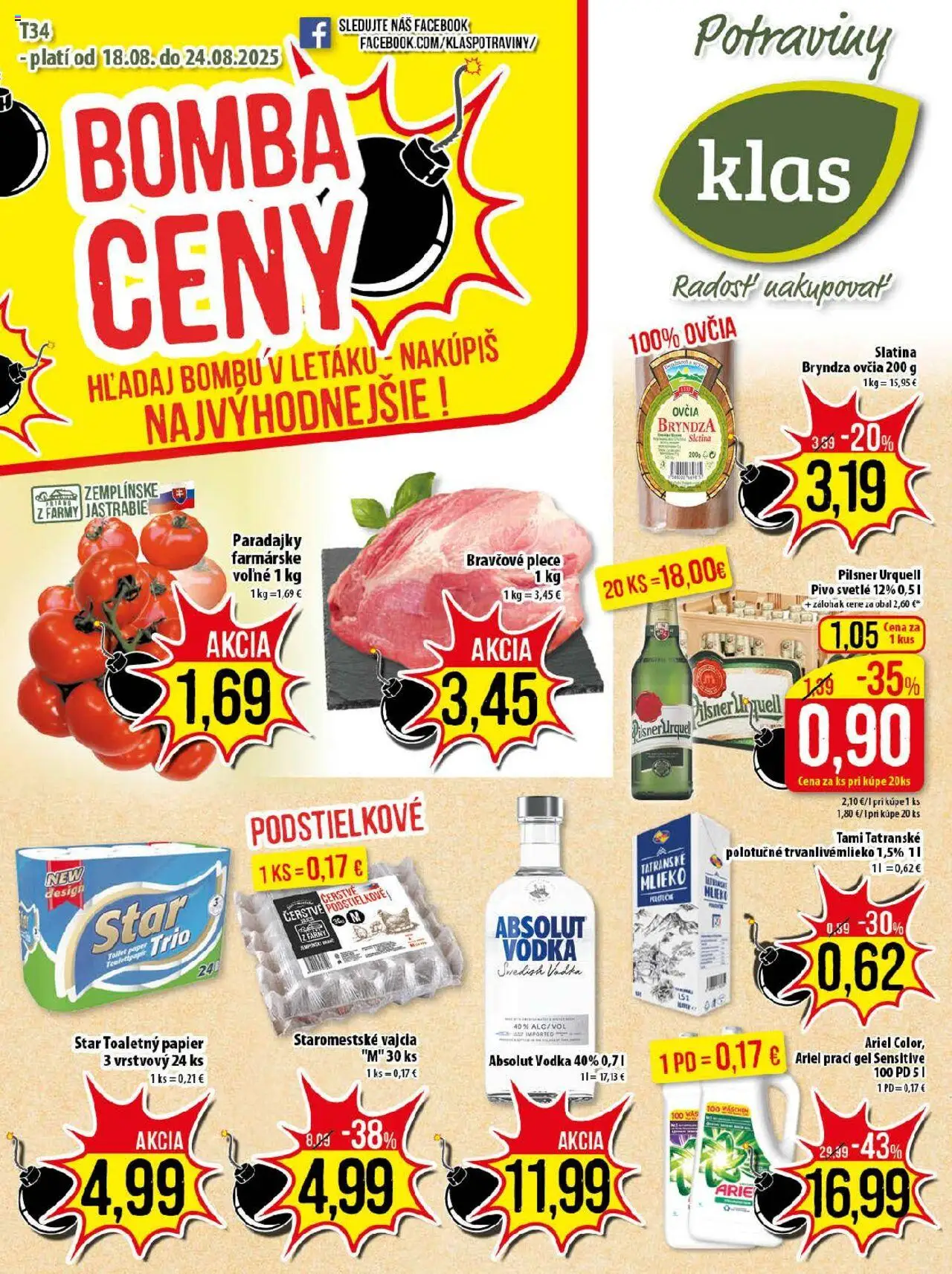 Klas Leták od pondelka 18.08.2025 > Aktuálny online
