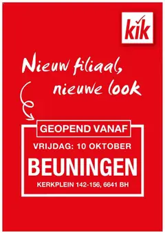 Voorbeeld van Geopend folder Beuningen van winkel KiK geldig vanaf 06-10-2025