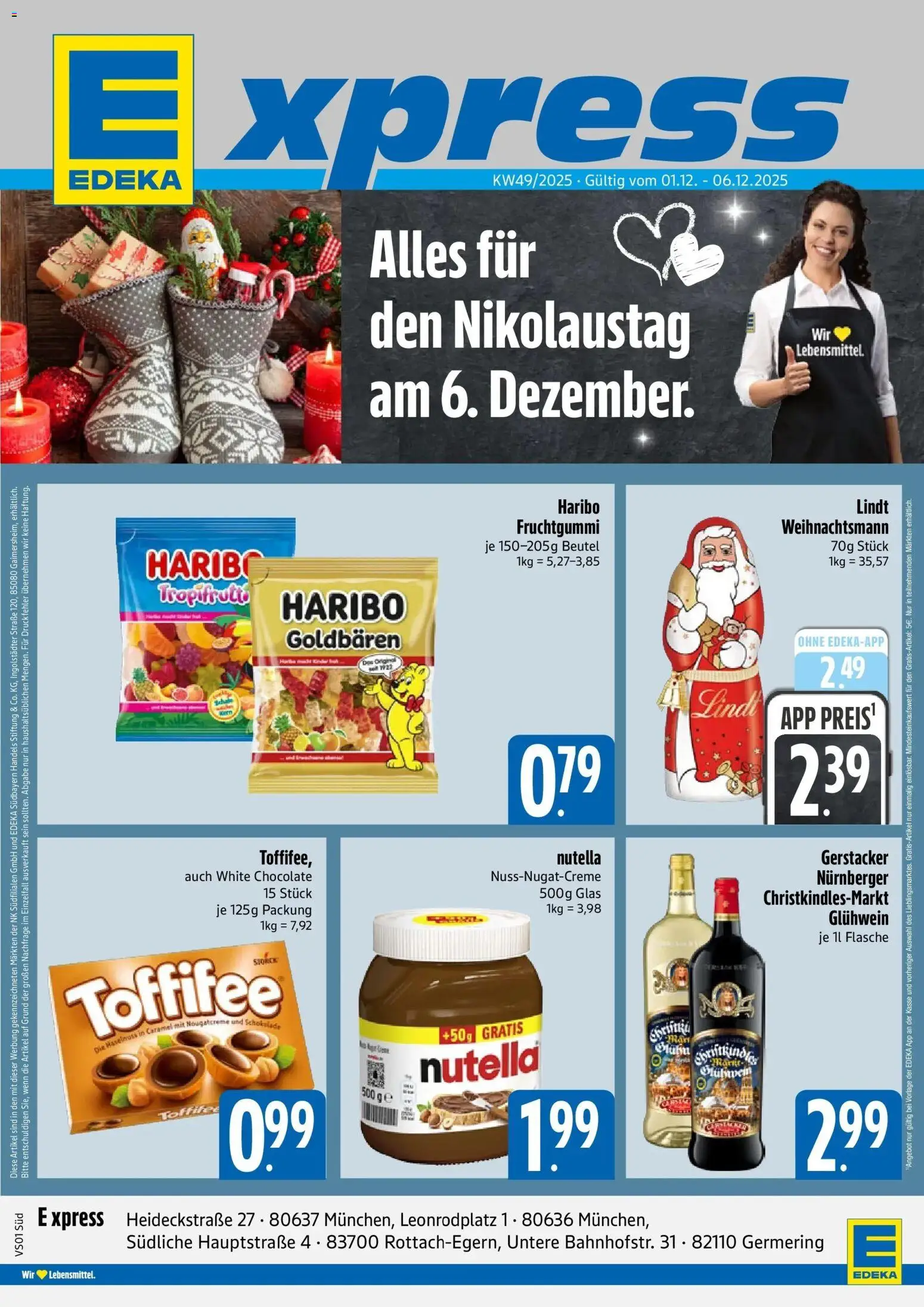 Vorschau von dem Prospekt des Geschäftes Edeka, gültig ab dem 01.12.2025