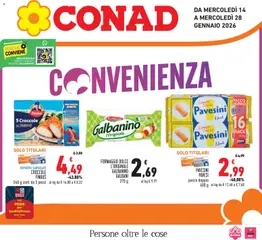 Anteprima dell'opuscolo Attuale volantino dal negozio Conad valido da 14/01/2026