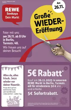 Vorschau von dem Prospekt des Geschäftes Rewe, gültig ab dem 23.11.2025