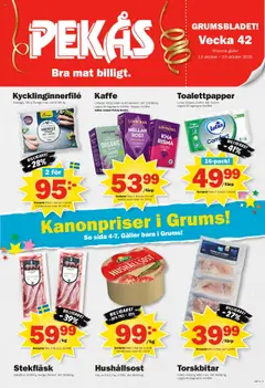 Förhandsgranska reklamblad Aktuella reklamblad Pekås - grums edition från butik Pekås gäller från 13/10/2025