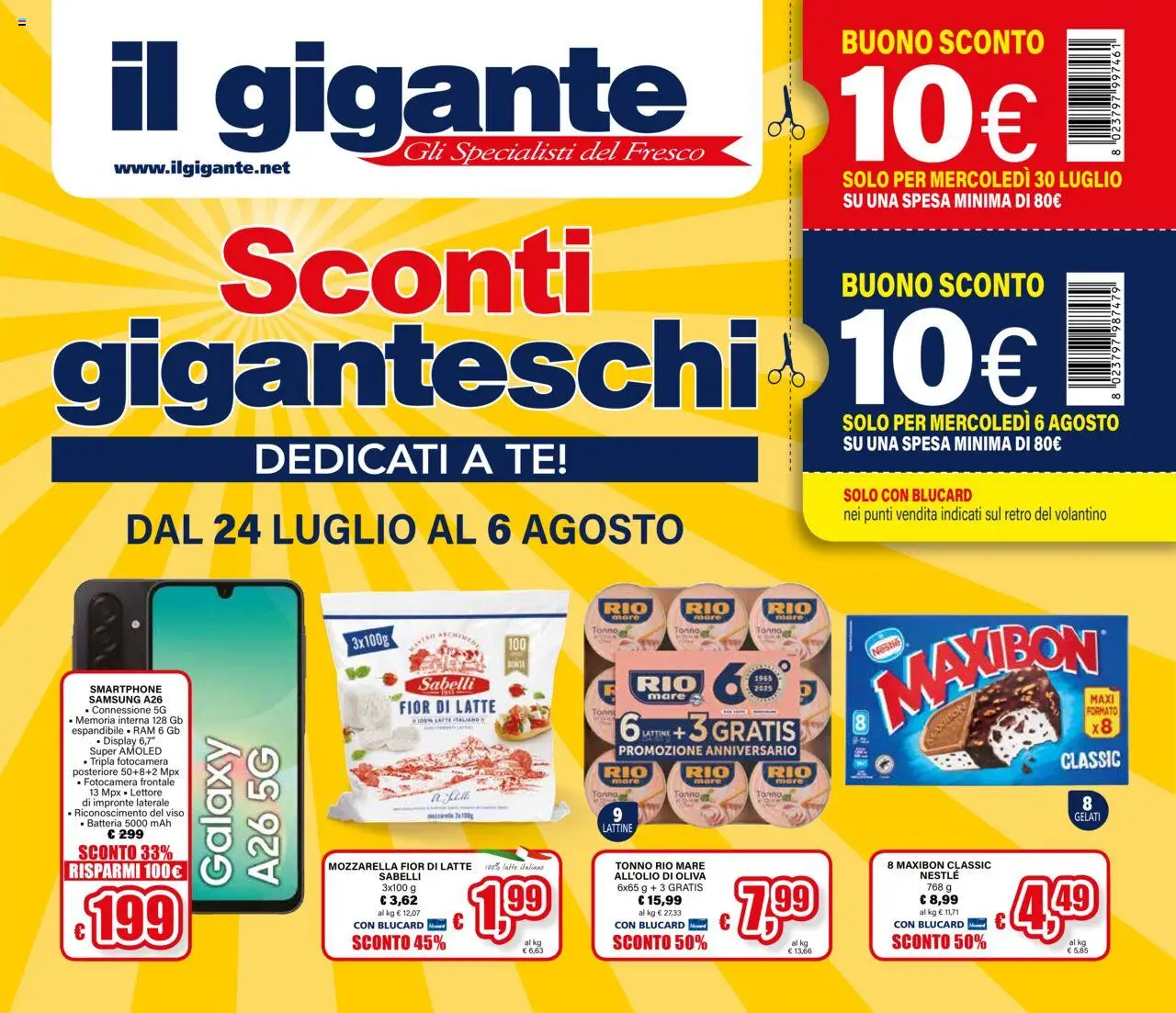 Volantino Il Gigante valido da 24/07/2025 numero di pagina 1
