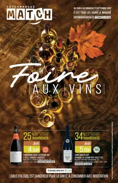 Prévisualisation de Foire AUX VINS du magasin Match Supermarché formulaire valide 04/09/2025