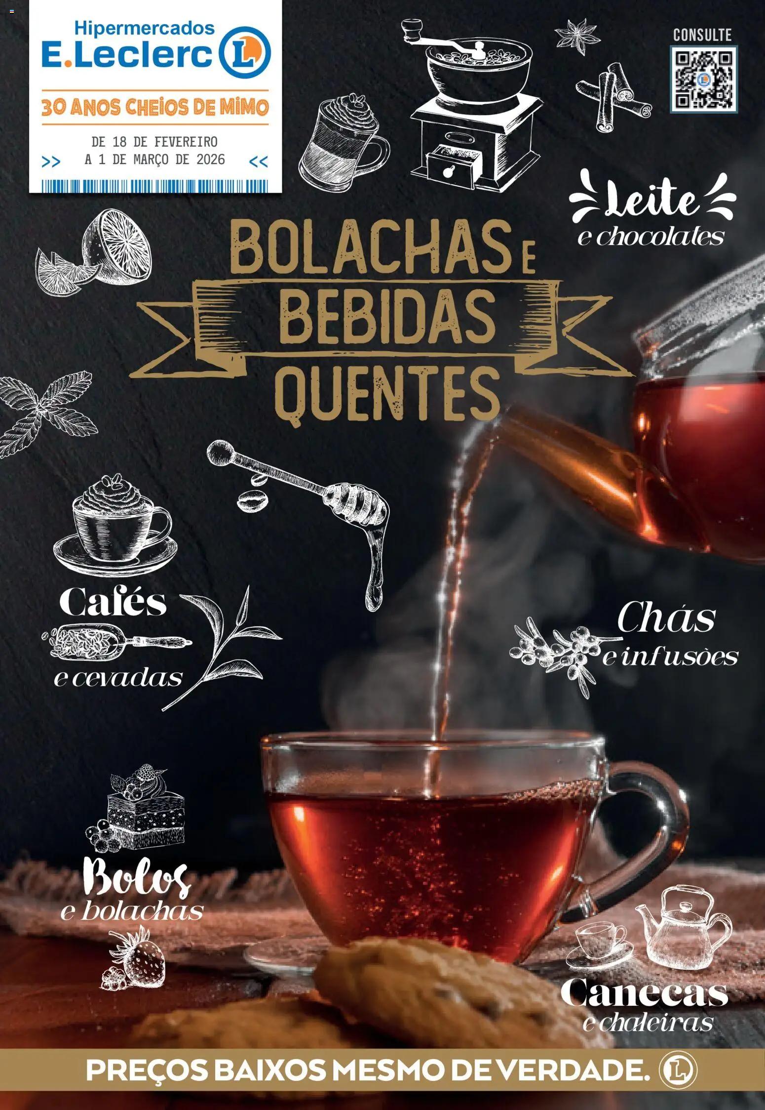 Pré-visualização do folheto da loja E.Leclerc válida a partir de 18/02/2026