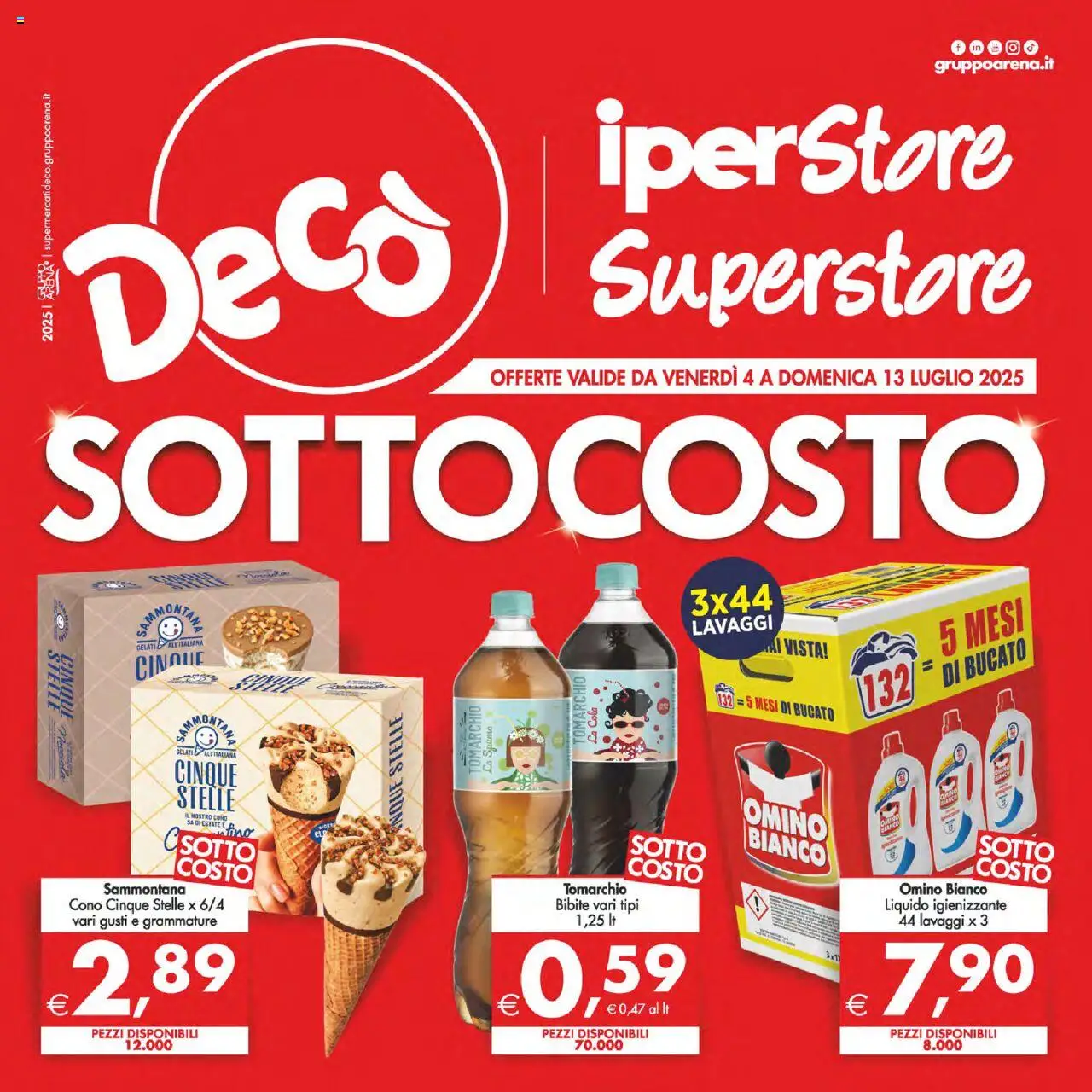 Volantino Decò valido da 04/07/2025 numero di pagina 1 - Bibite