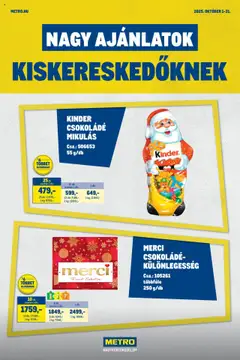 Metro - Nagy Ajánlatok Kiskereskedőknek megtekintése, amely érvényes 2025.10.01.-től