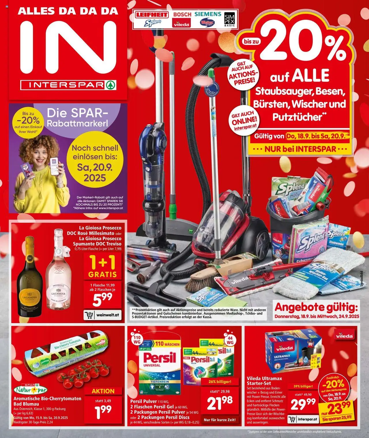  INTERSPAR Flugblatt 18.09.2025 - Angebote "Prospekt aktuell" - Seite 1
