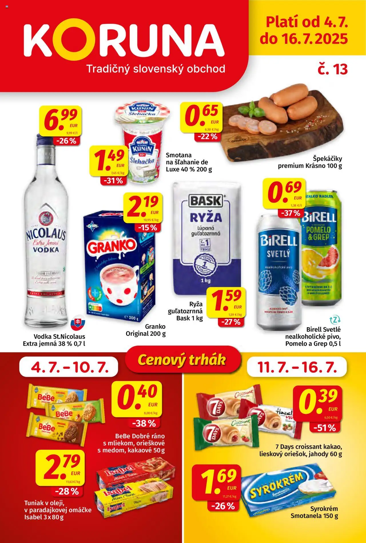 Koruna Leták (04.07. - 16.07.2025) - Akčná ponuka