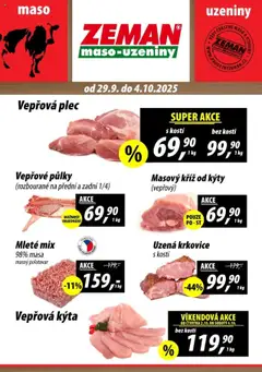 Náhled nabídky: Prodejny Zeman Leták - Kaplice, Milevsko, Netolice platný od 29.09.2025
