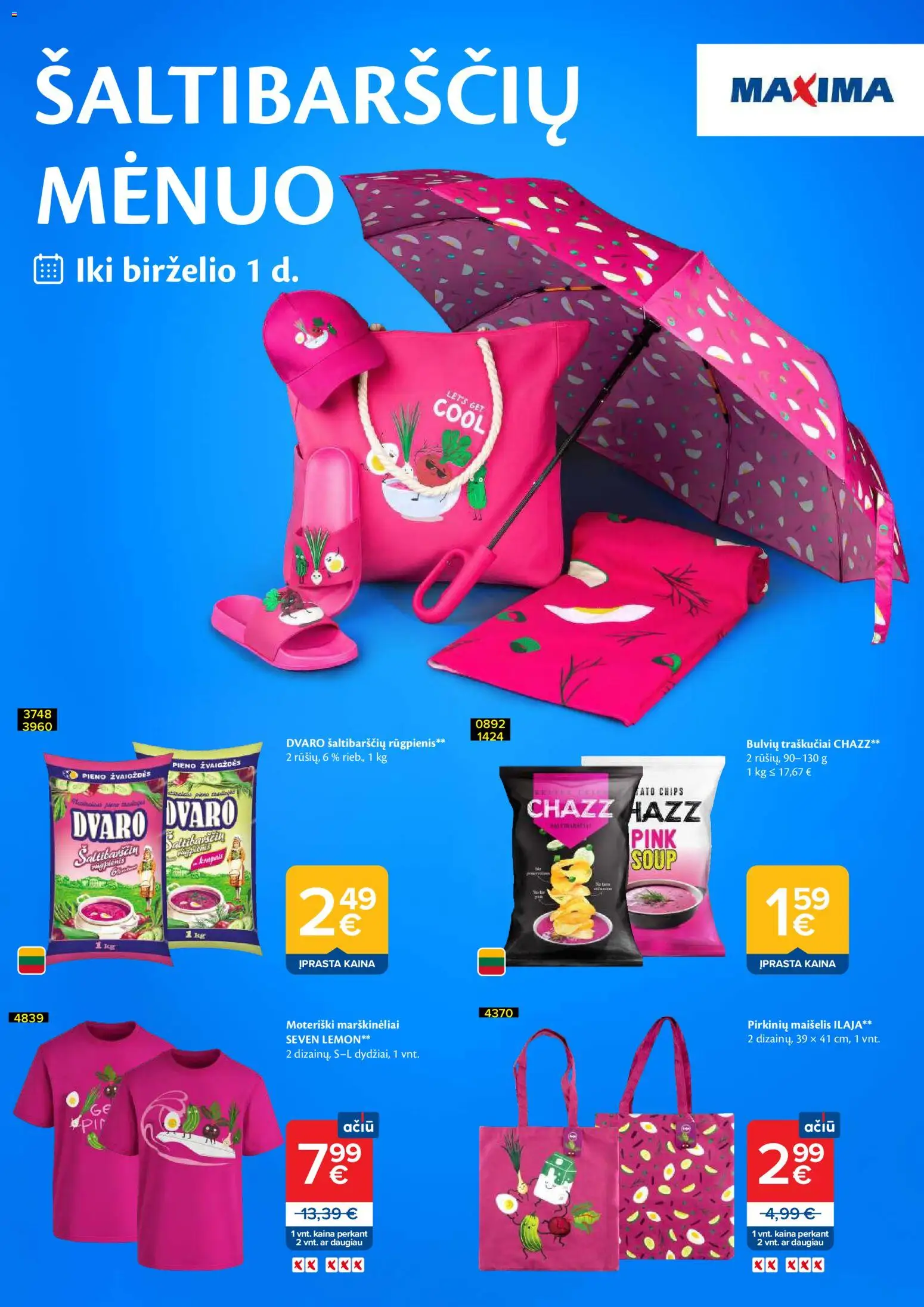 MAXIMA parduotuvės leidinio MAXIMA leidinys - Šaltibarščių mėnuo galiojančio nuo 2026.04.21 peržiūra