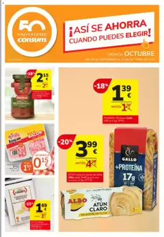Vista previa del folleto de la tienda Consum válido desde el 25/09/2025 