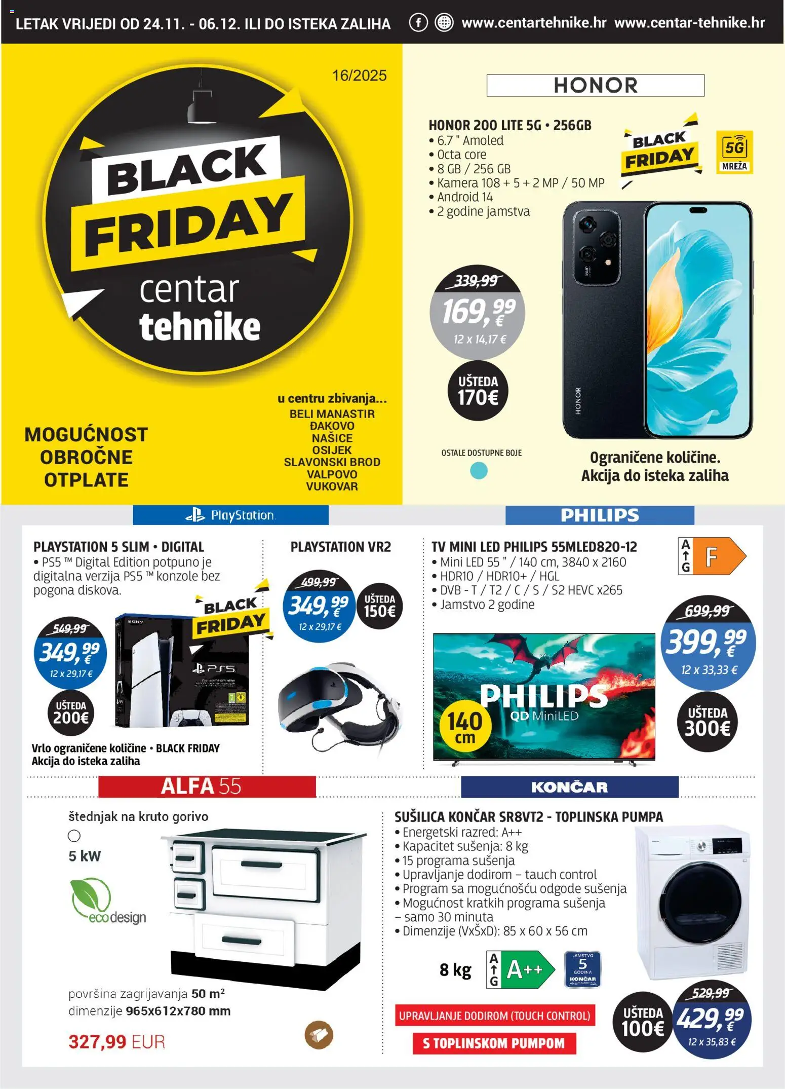 Pregled letka Katalog Black Friday trgovine Centar Tehnike vrijedi od 24.11.2025