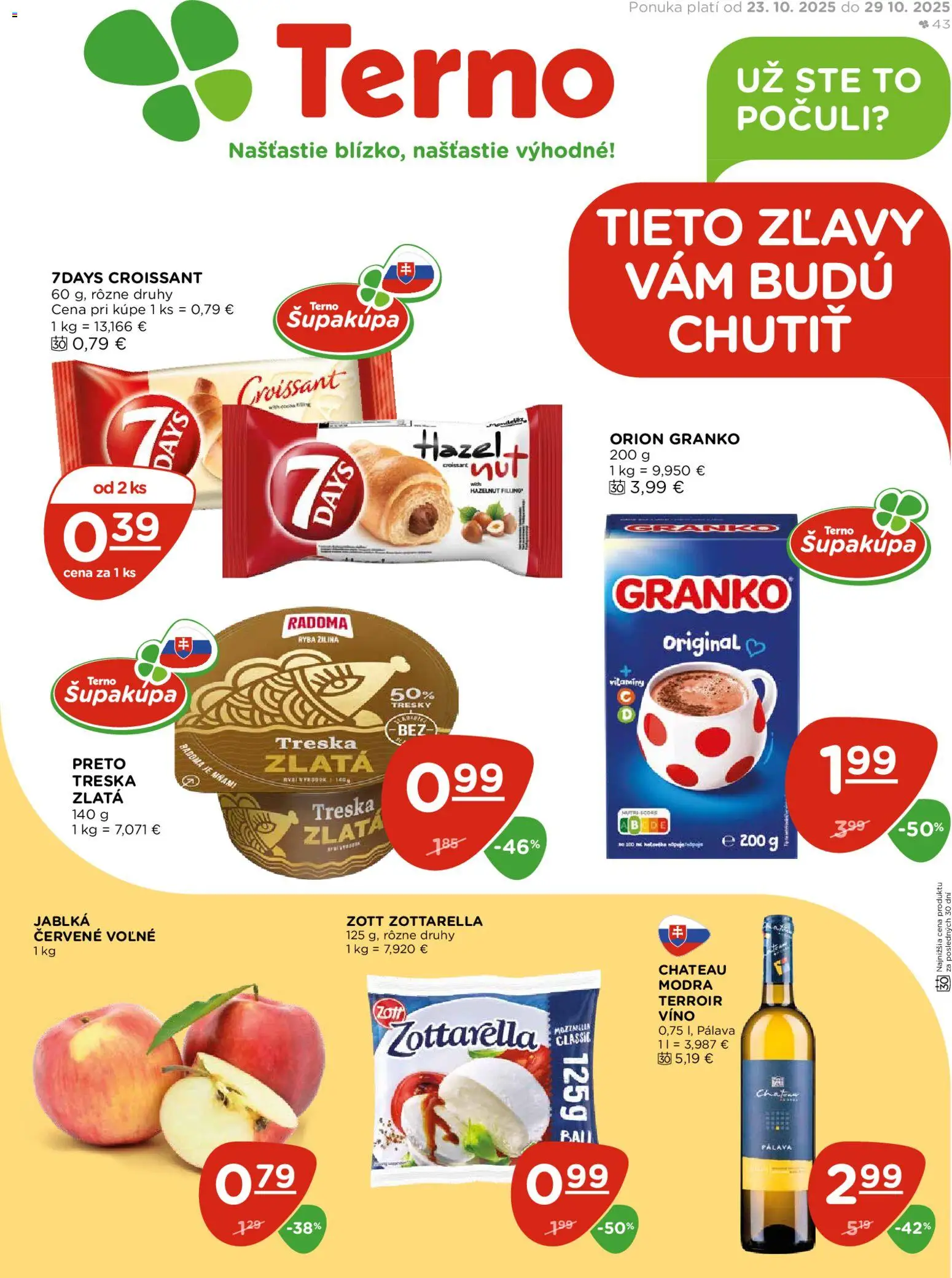 Terno Leták (23.10. - 29.10.2025) - Akčná ponuka
