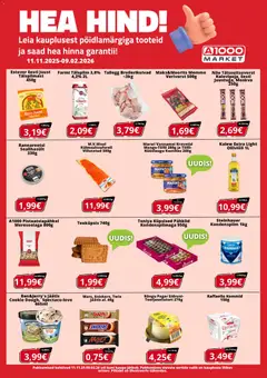 A1000 Market kliendilehe eelvaade alates 2025.11.11