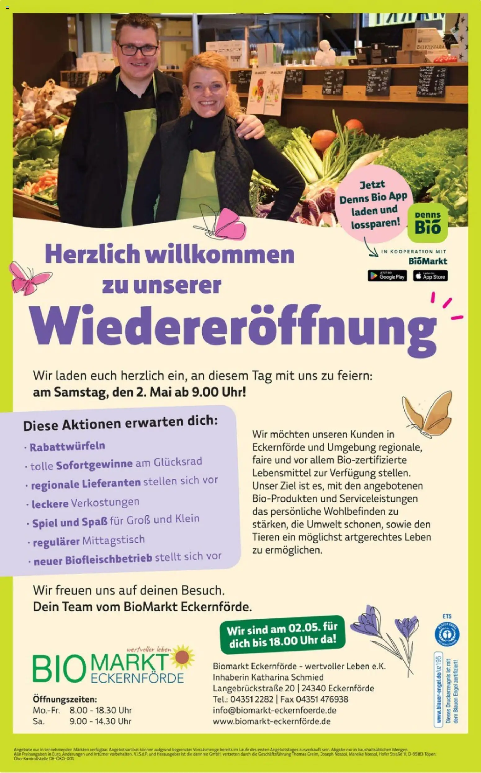 Vorschau von dem Prospekt des Geschäftes Denns BioMarkt, gültig ab dem 02.05.2026 - Uhr, Spiel