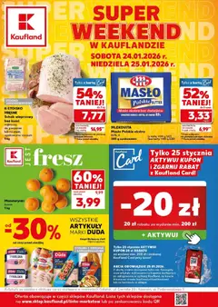 Pogląd gazetki "Super weekend" ze sklepu Kaufland ważnej od 24.01.2026
