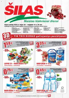 Šilas parduotuvės leidinio Leidinys galiojančio nuo 2025.07.30 peržiūra