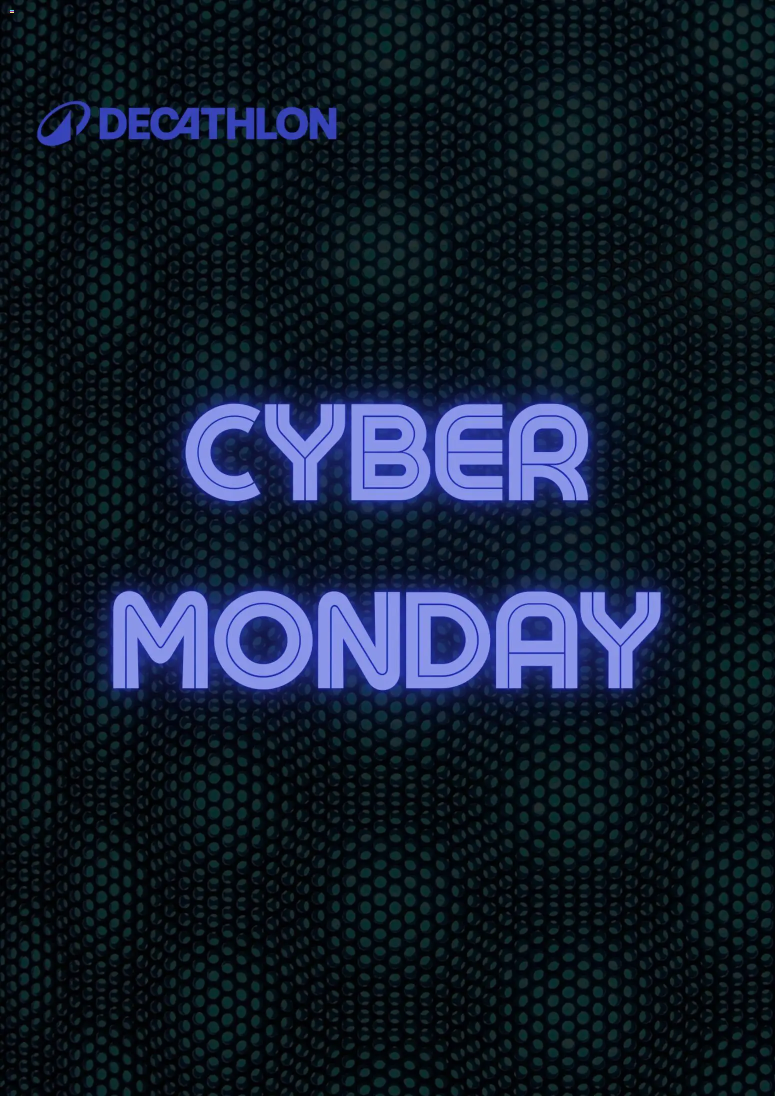 Pogląd gazetki "Cyber Monday" ze sklepu Decathlon ważnej od 01.12.2025