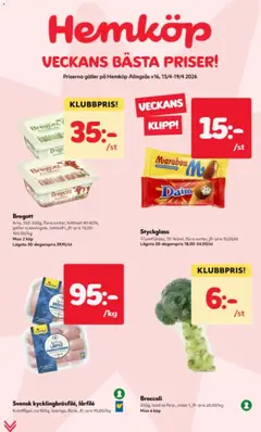 Förhandsgranska reklamblad Hemköp erbjudanden från butik Hemköp gäller från 13/04/2026