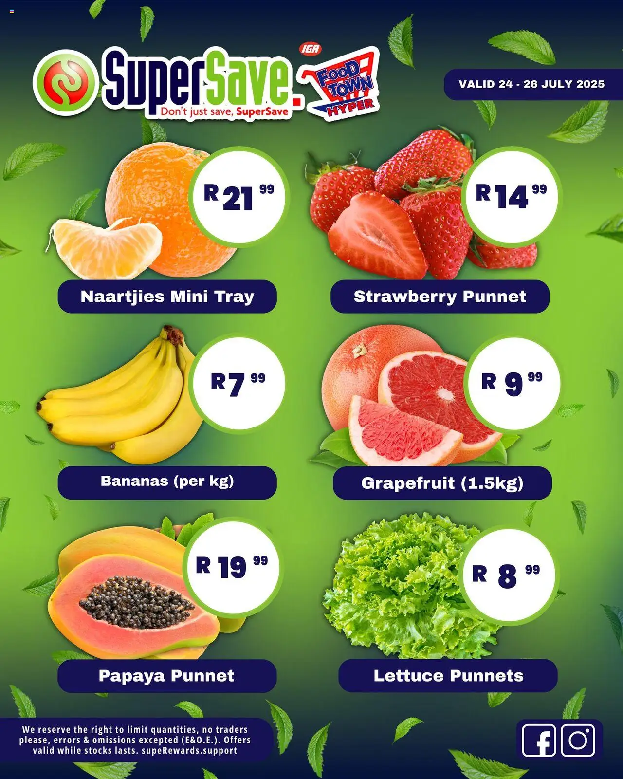 Super Save Fresh Specials from 24/07 - 26/07/2025 > Promotions