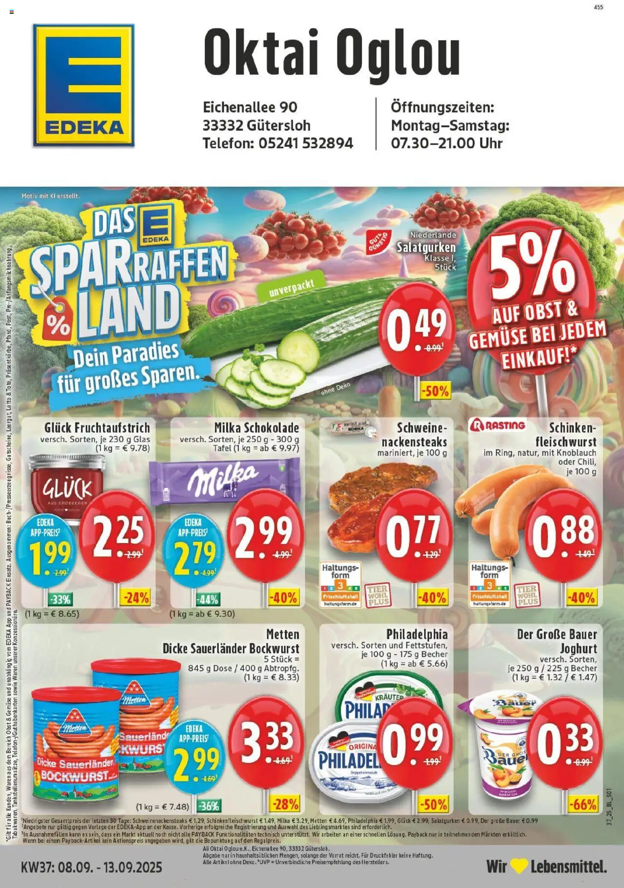 EDEKA Prospekt ab 07.09.2025 - Prospekt Gütersloh Online