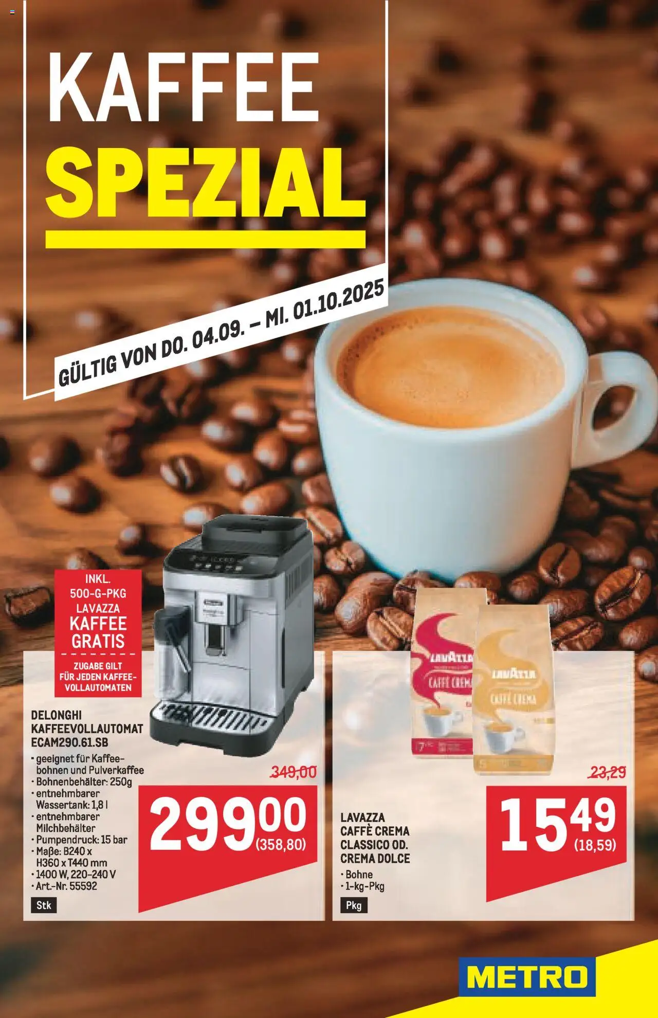  Metro Kaffee Spezial ab (04.09.2025 - 01.10.2025) - Seite 1