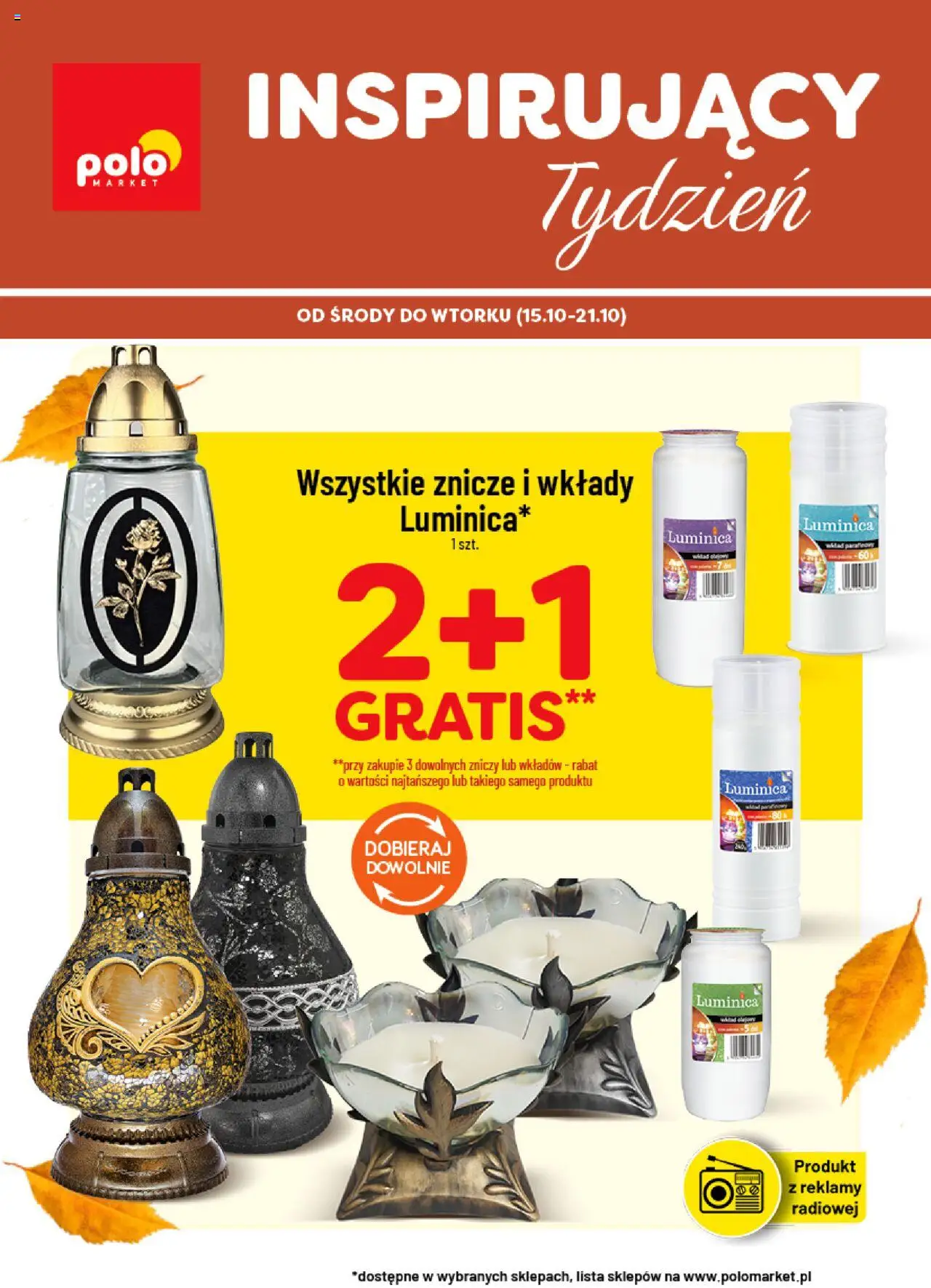 Pogląd gazetki "Inspirujący Tydzień" ze sklepu POLOmarket ważnej od 15.10.2025 - Znicze