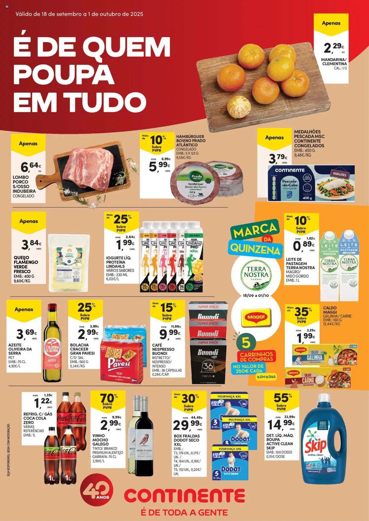 Continente Folheto de 18/09/2025 - catálogo esta semana - página 1