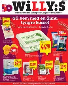 Förhandsgranska reklamblad Aktuella reklamblad Willys från butik Willys gäller från 29/09/2025