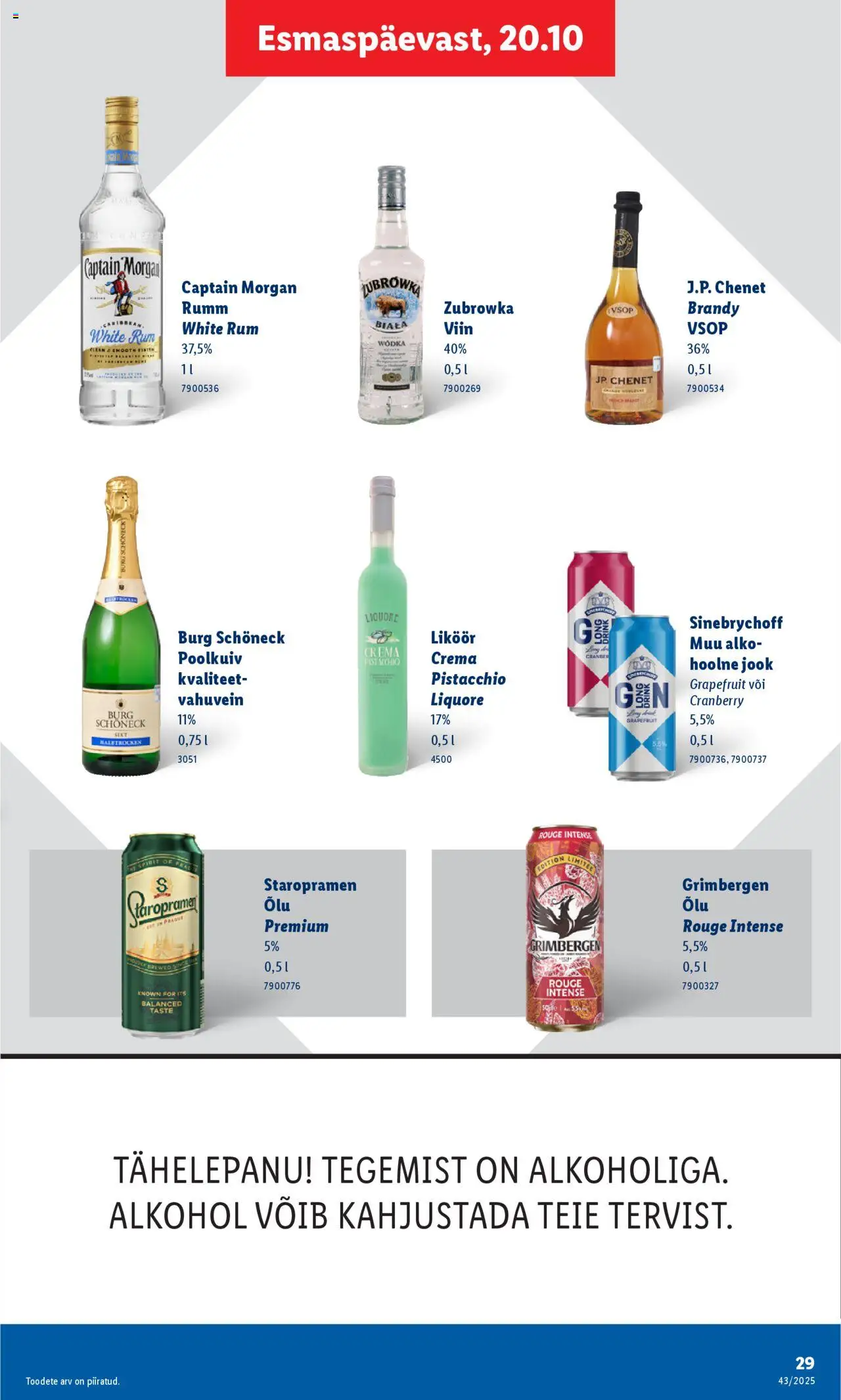 Lidl kliendilehe eelvaade alates 2025.10.20