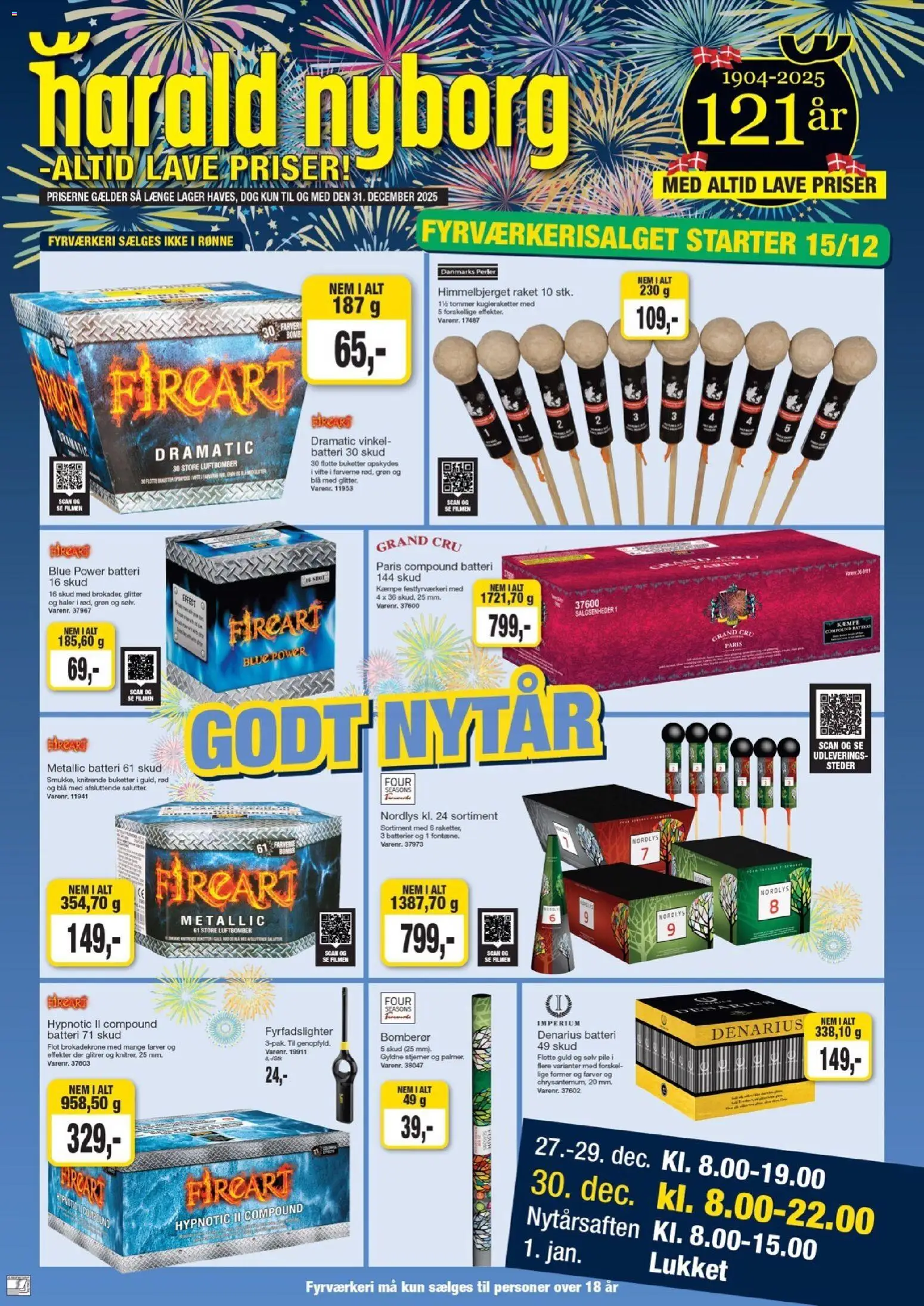 Eksempel på tilbudsavis Nytår fra butik Harald Nyborg gyldig fra 15/12/2025